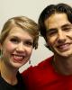 Kaitlyn Weaver & Andrew Poje (CAN) after the Short Dance